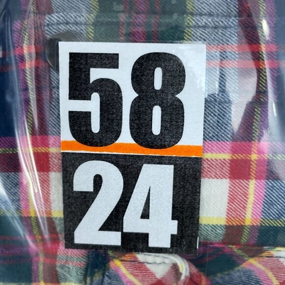 Eddie Bauer Womens Plaid Flannel Shirt PXL Long Sleeve 100% Cotton 5824 - Picture 7 of 8